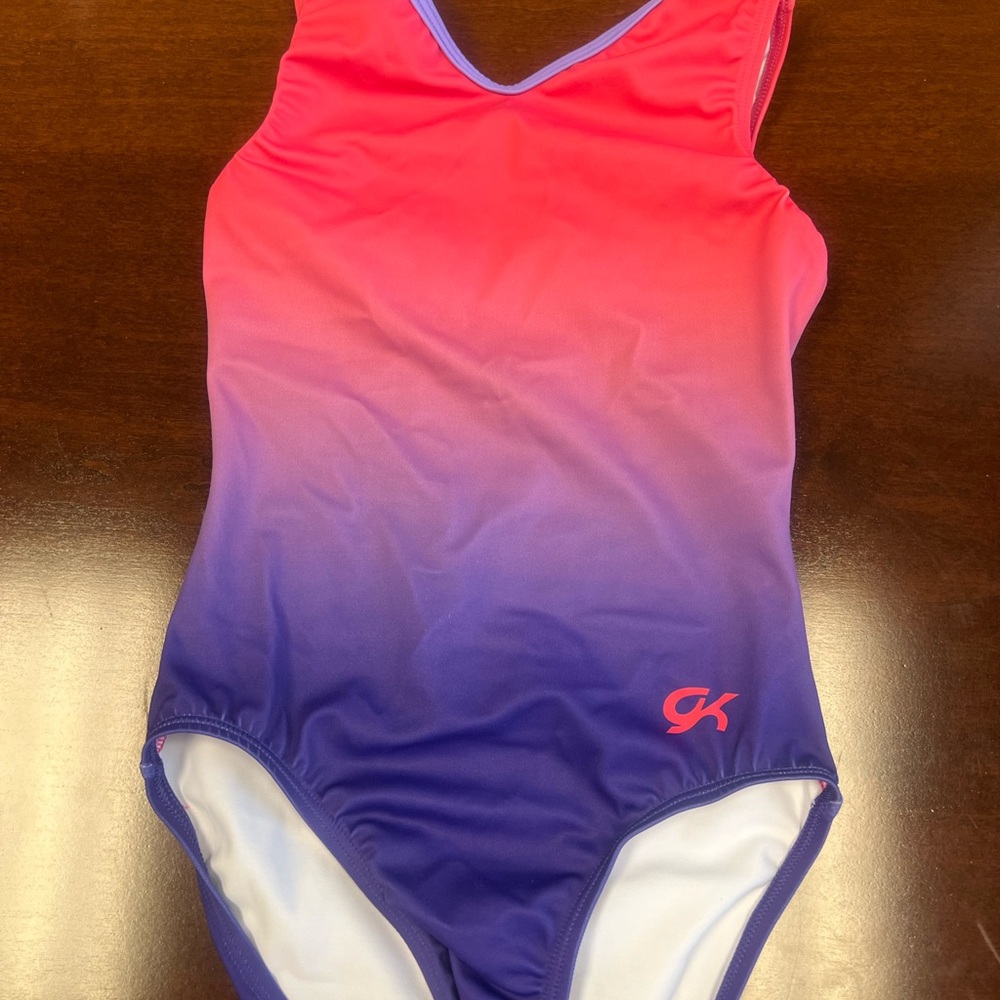 GK Purple and Pink Ombré Leotard